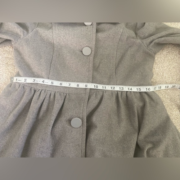 Grey Pea Coat - Picture 8 of 8